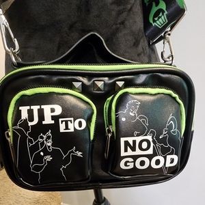 Disney Villains Up To No Good Black Neon Crossbody Bag